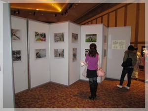 東日本大震災被災地紹介パネルの展示